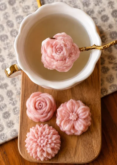 Cápsulas de té en forma de flor